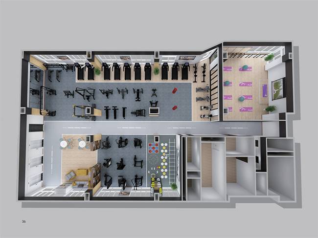 房地产会所和社区健身房九游网页版登录界面